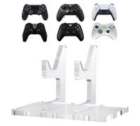 Linkidea Acrylic Assembly Stand, Compatible with Xbox, PlayStation, Steam, Switch, PC Controller, Gaming Table Storage & Decoration Rack (Clear)