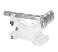Linkidea Acrylic Razor Stand, Compatible with Gillette Fusion Series, Vector 3, Sensor 3, Dorco Pace 6 Pro, Quick Drying Shaving Razor Holder for Bathroom Countertop (Clear)