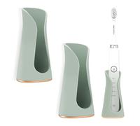 Linkidea Adhesive Electric Toothbrush Holder, Power Toothbrush Hanger Rack, Wallmount Tooth Brush Organizer Compatible with Oral-B iO Series, Philips Sonicare 5100/5300 (Green)