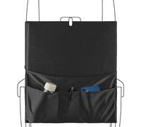 Linkidea Airplane Tray Cover with Pockets, Airline Pouches Seat Back Organizer & Storage for Personal Items, Convenient Sanitary Travel Essentials for Flying (Black)