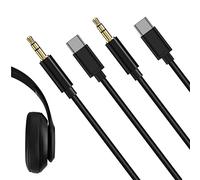 Linkidea Audio Cable for Beats Solo 4/3/2, Studio Pro/3/2, Mix Headphones, USB-C to 3.5mm Replacement Aux Cord (3.3ft / 1m 2 Pack)