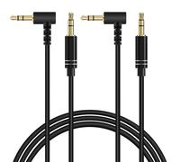 Linkidea Audio Cable for Headphones, Car, Home Stereos, Speaker, iPhone, Tablets, Durable 3.5mm TRS Replacement Aux Cord (5 ft/1.5 m 2Pack)