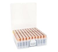 Linkidea Battery Organizer Storage Case, Battery Box Holds Batteries for 100 AA, Large Capacity and Portable Battery Caddy