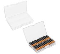 Linkidea Battery Organizer Storage Case, Battery Box Holds Batteries for 48 AA, Large Capacity and Portable Battery Caddy