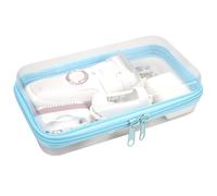 Linkidea Bikini Trimmer Storage Case, Compatible with Braun Epilator Silk-epil 9, 7, Panasonic ES-AWL6AG, Remington Smooth & Silky Trimmer, Women's Travel Hair Removal Device Bag (White)