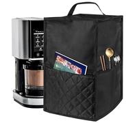 Linkidea Blender Dust Cover, Portable Blender Cover with Hand Strap, Insulated Blender Cover with Compartment Fits Home Kitchen Use, Compatible with Ninja NC501, NC301, NC299AMZ (Black)