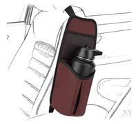 Linkidea Car Seat Side Water Bottle Organizer Compatible with YETI Rambler Bottle 26oz/36oz, Owala FreeSip 32oz/40oz, Vehicle Seat Side Storage Hanging Bag Holder for Large Bottles, Wine Red