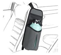 Linkidea Car Seat Side Water Bottle Organizer Compatible with YETI Rambler Bottle 26oz/36oz, Owala FreeSip 32oz/40oz, Vehicle Seat Side Storage Hanging Bag Holder for Large Bottles, Grey