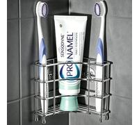 Linkidea Corner Toothbrush Holder, Stainless Steel Wall Mount Organizer
