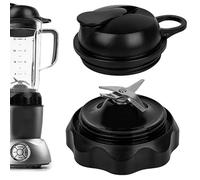 Linkidea Cross Blade Blender Replacement, Blender Parts Accessories Compatible with Nutribullet Blender, Replacement Parts Works with Model NBF50500 (Black)