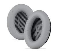 Linkidea Ear Pads for Bose QC45, QC35, QC35 II Gaming, QC15, QC25, AE 2/2i/2w, SoundTrue, SoundLink Around-Ear Headphones, Replacement Ear Cushions(Protein Leather/Grey)