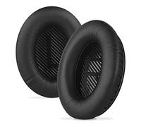 Linkidea Ear Pads for Bose QC45/ QC35/ QC35 IIGaming/ QC15/ QC25, AE 2/ 2i / 2w, SoundTrue, SoundLink Around-Ear Headphones, Replacement Ear Cushions (Protein Leather/Black)
