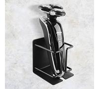 Linkidea Electric Razor Holder for Wall Mount, Razor Hanger, Stainless Steel Shaver Stand Compatible with Philips Shaver 2400, Norelco Series 9, Series 7 (Black)