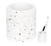 Linkidea Electric Toothbrush Holder Stand, Countertop Toothpaste Holder Organizer Compatible with Oral-B iO Series, Philips Sonicare ProtectiveClean (White)