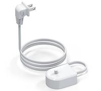 Linkidea Electric Toothbrush Replacement Charger with Right Angle Flat Plug, Space Saving 90 Degree Cord Inductive Charging Base, Compatible with Philips Sonicare 4100/5100/5300/6100/7500/9900