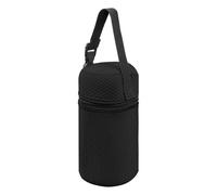 Linkidea Food Jar Carry Bag with Hand Strap, Portable Thermos Carrier Lunch Tote Holder for Work, Travel & Picnic, Compatible with 24 oz Thermos & 25 oz Zojirushi Food Jar (Black)