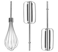 Linkidea Hand Beaters Set of 3, 304 Stainless Steel Mixer Replacement Beaters Compatible with Hamilton Beach Hand Mixer 62682RZ 62692 62695V 64699 (Silver)