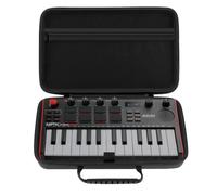 Linkidea Hard Shell Case Compatible with Akai Professional MPK Mini MK3-25-Key Ultra-Portable USB MIDI Drum Pad and Keyboard Controller Carrying Bag (Dark Grey)