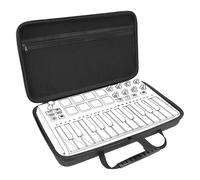 Linkidea Hard Shell Case Compatible with Akai Professional MPK Mini MK3-25-Key Ultra-Portable USB MIDI Drum Pad and Keyboard Controller Protective Cover (Dark Grey)
