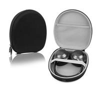 Linkidea Headphones Carrying Case Compatible with Audio Technica ATH-ES7, Bose QC Ultra, Sony MDR-ZX550 Case, Protective Hard Shell Travel Bag with Cable, Charger Storage (Black)