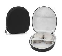 Linkidea Headphones Carrying Case Compatible with Bose QC Ultra II, QC45, QC35II, QC35, QC25, QC2, QCSE Case, Protective Hard Shell Travel Bag with Cable, Charger Storage (Black)