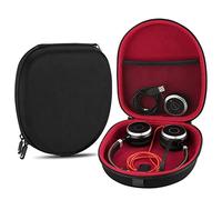 Linkidea Headphones Carrying Case Compatible with Jabra Evolve 65, Plantronics, Mpow, Protective Hard Shell Travel Bag with Cable, Charger Storage (Black)