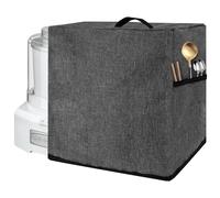 Linkidea Ice Cream Mixer Dust Cover, Portable Blender Cover with Hand Strap, Firm with Compartment, Compatible with Cuisinart ICE-21P1, ICE-30BCP1, ICE-30R, ICE-30W (Grey)