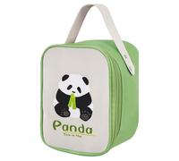 Linkidea Insulated Food Jar Bag, Thermal Snack Container, Zipper Leakproof Lunch Storage Pouch for Can, Suitable for Office Work, Outdoor Picnics, Compatible with Thermos 10/16 oz (Green)