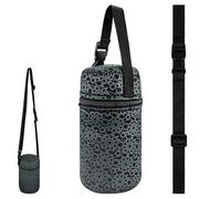 Linkidea Insulated Food Jar Carry Bag, Lunch Bags for Women, 2 Ways Insulated Lunch Bags for Jar with Shoulder Strap, Compatible with Thermos 24 oz Food Jar (Black)