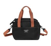 Linkidea Lunch Bag for Adult, Insulated Lunch Bag with Shoulder Strap, Lunch Tote Bag with Zipper Fits Daily Use, Compatible with Bentgo Classic, Bentoheaven, Ello, NatraProw (Black)