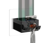 Linkidea Multifunctional Razor Holder for Shower, Compatible with Gillette Fusion 5, Venus ComfortGlide, Harry's 5 Blade, Bathroom Small Shaving Gel Storage Stand (Black)