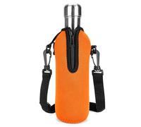 Linkidea Neoprene Water Bottle Carrier with Strap Compatible with S ORIGINAL, Koodee, MIRA 17oz Cola Shaped Bottle, Insulated Waterbottle Sling Bag Holder with Shoulder Strap, Orange