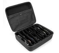 Linkidea Oversized Sunglasses Case, Large Frame Glasses Case for Sunglass, Eyeglasses Travel Bag Compatible with Oakley W0OO9465VE/W0OO9471 RayBan Aviator Max/Old Aviator (Black)