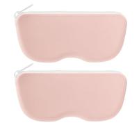 Linkidea Oversized Sunglasses Pouch, 2 Pack Large Frame Glasses Pouch for Sunglass, Eyeglasses Travel Bag Compatible with Persol Square/Aviator Rayban New Wayfarer Various Brand Models