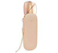 Linkidea Oversized Sunglasses Pouch, Large Frame Glasses Pouch for Sunglass, Eyeglasses Travel Bag Compatible with Rayban Aviator Max/Old Aviator/Caravan Reverse Square/more (Khaki)
