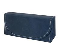 Linkidea Oversized Sunglasses Pouch, Large Frame Glasses Pouch for Sunglass, Eyeglasses Travel Bag Compatible with Aviator Reverse/William Titanium/New Wayfarer/Various RayBan Models (Blue)