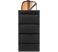 Linkidea Oversized Sunglasses Puffy Pouch, Large Frame Glasses Pouch for Sunglass, Eyeglasses Travel Bag Compatible with QUAY LEVEL OUT/TEMPO Carrera Champion Rayban Aviator Max (Black)