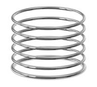 Linkidea Plus Size Bangle Bracelets Set for Women, Set of 6 Stainless Steel Extra Large Round Silver Bangles Fashion Accessories, 9.8 Inches (XXL)