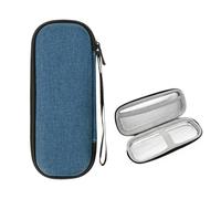 Linkidea Razor Travel Case Hard Shell, Portable Shaving Storage Holder Compatible with Gillette Fusion5 Power & Mach3, Protective Razor Carrying Case for Travel (Navy Blue)