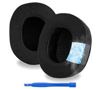 Linkidea Replacement Ear Pads Compatible with Audio-Technica ATH M50X, HyperX Cloud Alpha, SteelSeries Arctis 7, Sony MDR-7506, Turtle Beach Stealth 600 Headphones (Cooling-Gel, Black)