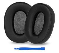 Linkidea Replacement Ear Pads for Audio Technica ATH-M50X, ATH-M50XBT, ATH-M60X, ATH-M50xBT2, ATH-M50, ATH-M40X, ATH-M30, ATH-M20, AR5BT Headphones (Protein Leather/Black)