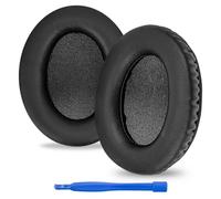 Linkidea Replacement Ear Pads for HyperX Cloud II/Cloud III/Mix/Alpha/Cloud Flight/Stinger 2 Headphones, Headset Earpads (Protein Leather/Black)