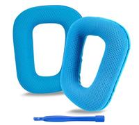Linkidea Replacement Ear Pads for Logitech G430, G930, G35, F450, G432, G332 Headphones, Ear Covers (Mesh Fabric/Blue)