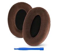 Linkidea Replacement Ear Pads for Sennheiser HD 515/518/ 555/595/ 598/ 598SE/ 560s/ 380/559/ 569/ PC350/ PC360/ Game one/ HMEC250 Headphones Ear Cushions (Velour/Brown)