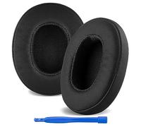 Linkidea Replacement Ear Pads for Skullcandy Crusher Wireless Crusher Evo Crusher ANC Hesh 3 Hesh EVO Hesh ANC Headphones, Headset Earpads (Protein Leather/Black)