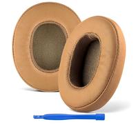 Linkidea Replacement Ear Pads for Skullcandy Crusher Wireless/Crusher Evo/Crusher ANC/Hesh 3/Venue ANC Headphones, Headset Earpads (Protein Leather/Brown)