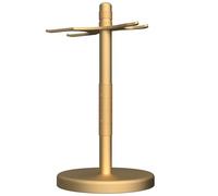 Linkidea Safety Razor Stand, Bathroom Organizer Compatible with Vikings Blade Chieftain, Merkur 34C/38C, Rockwell 6S/6C, Henson AL13, Quick Drying Shaving Accessories Holder (Gold)