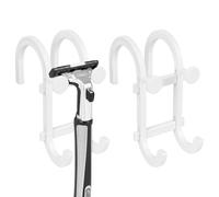 Linkidea Shower Razor Holder with Loofah Storage, Bathroom Razor Hook for Gillette ProGlide Power, Vector 3, Venus Platinum & ComfortGlide (White)