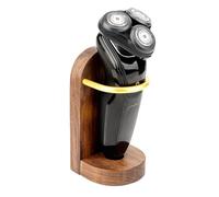 Linkidea Shower Wall Mount Electric Razor Holder, Organizer with Self-Adhesive Wood Backing, Shaver Stand Compatible with Philips Norelco 2400 Series