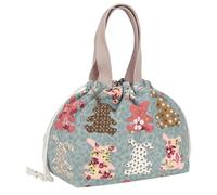 Linkidea Small Lunch Tote for Women, Thermal Insulated Bag with Handle, Cooler Bag for Daily Use, Compatible with Crock Pot, DUPASU, Aotto, LUNCHEAZE Electric Heated Lunch Box (Blue)